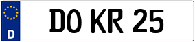 Truck License Plate